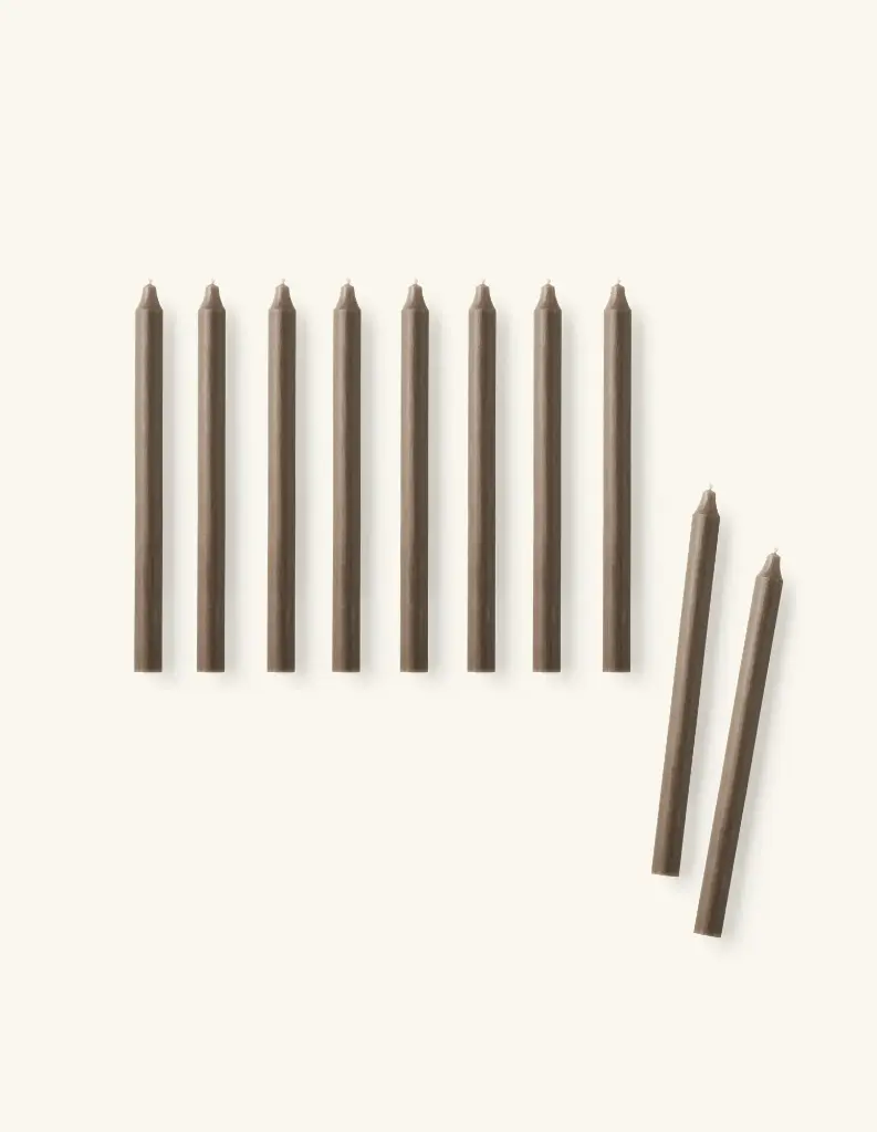 Cierge marron 25cm 