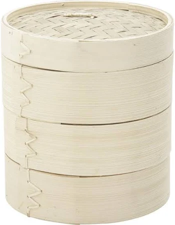 Panier vapeur bambou (2 étages + couvercle)