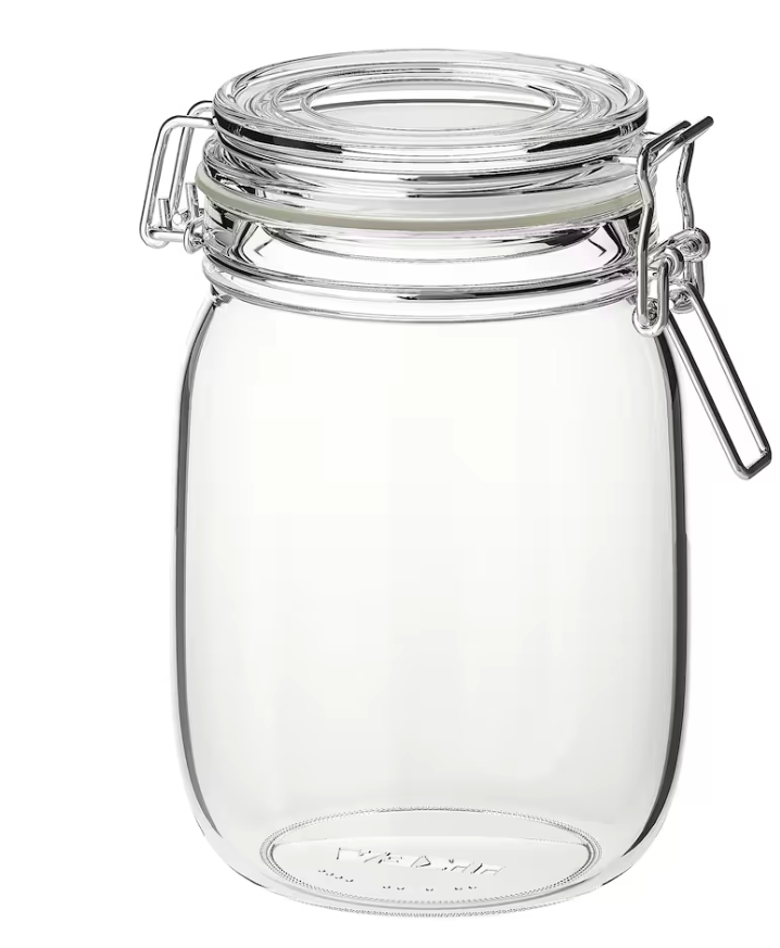 Bocal en verre grande taille