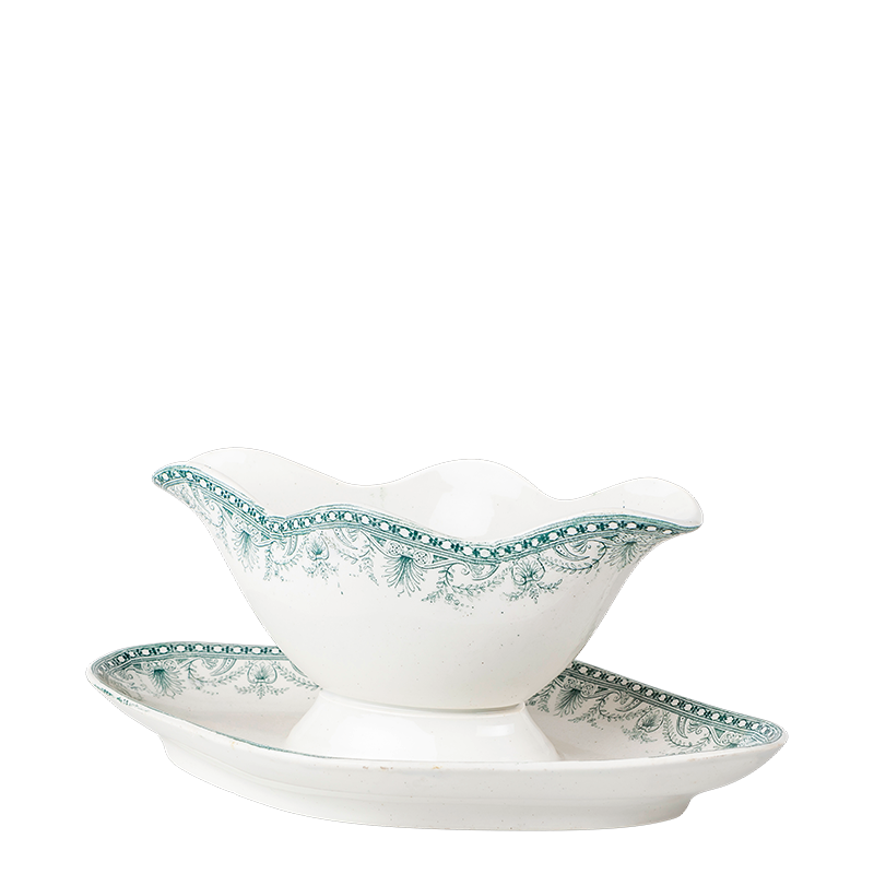 Saucière vintage Bleu-vert