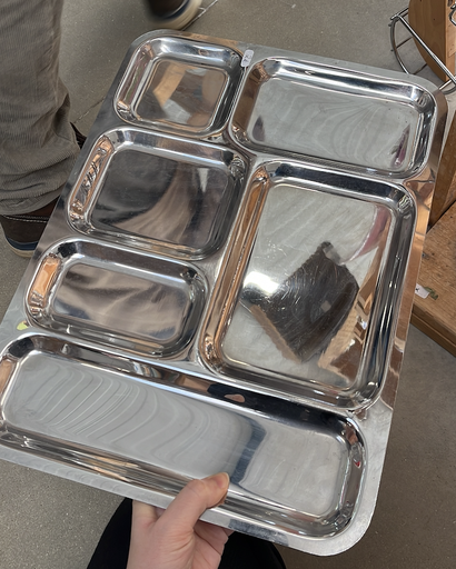 [ART-PL-16] Plateau compartimenté inox